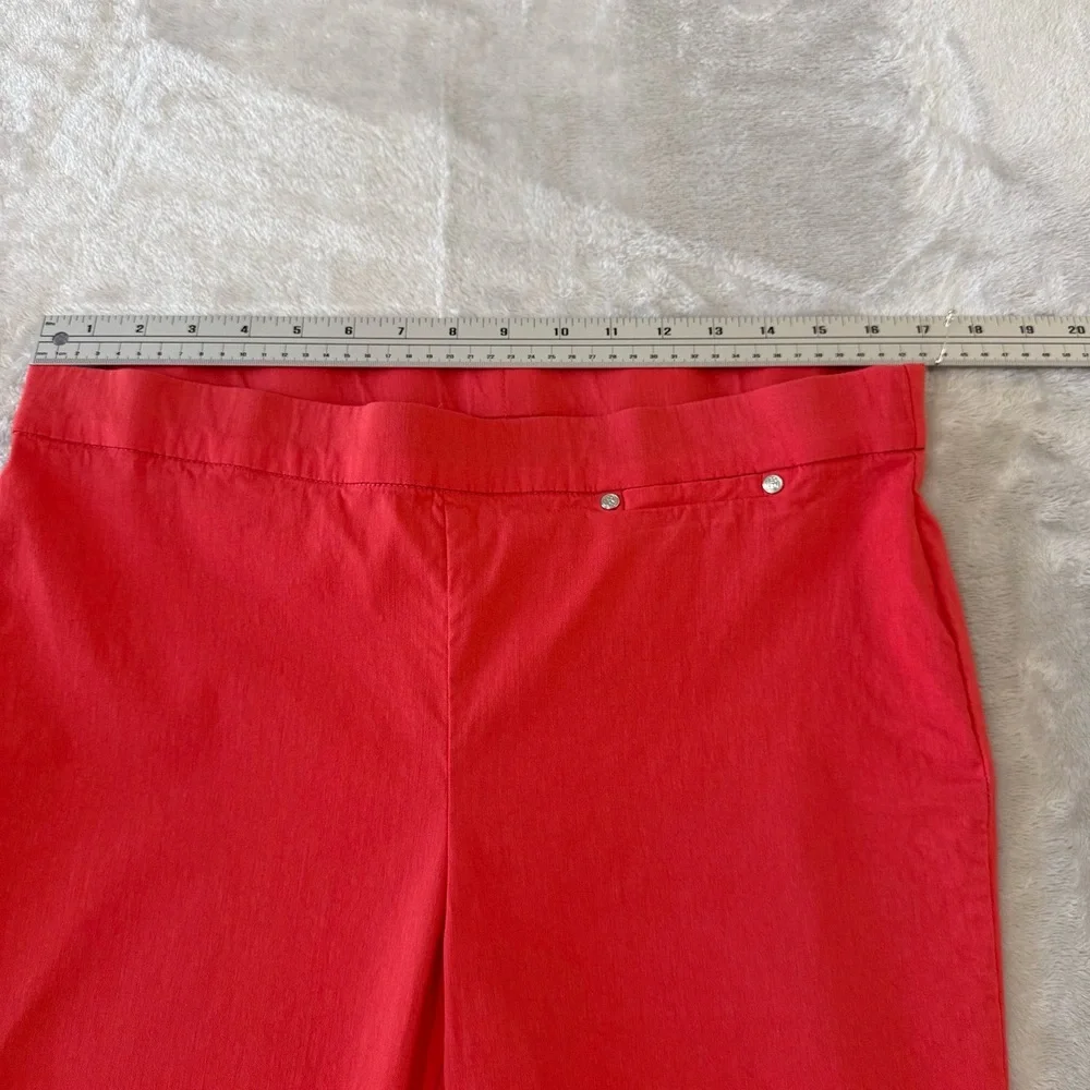 Rafaella‎ Bermuda Shorts Women 16 Dark Salmon Stretch Casual Lightweight - Picture 2 of 8